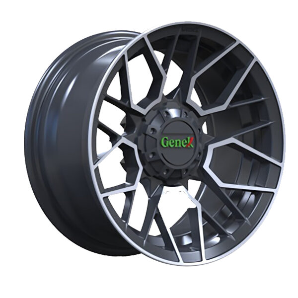 14×7 inch Genek High Roller Rim/Wheel with Center Cap | Gunmetal w/m Features