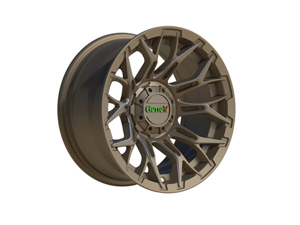 14×7 inch Genek Master Rim/Wheel with Center Cap | Matte Bronze