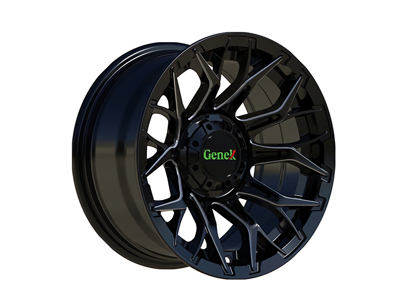 14×7 inch Genek Master Rim/Wheel with Center Cap | Black