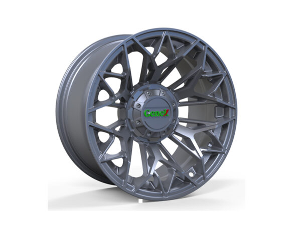 14×7 inch Genek StarLink Rim/Wheel with Center Cap | Gunmetal