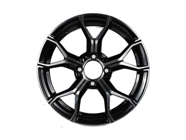 12×7 inch Genek SpiderX Rim/Wheel with Center Cap | Black w/m features